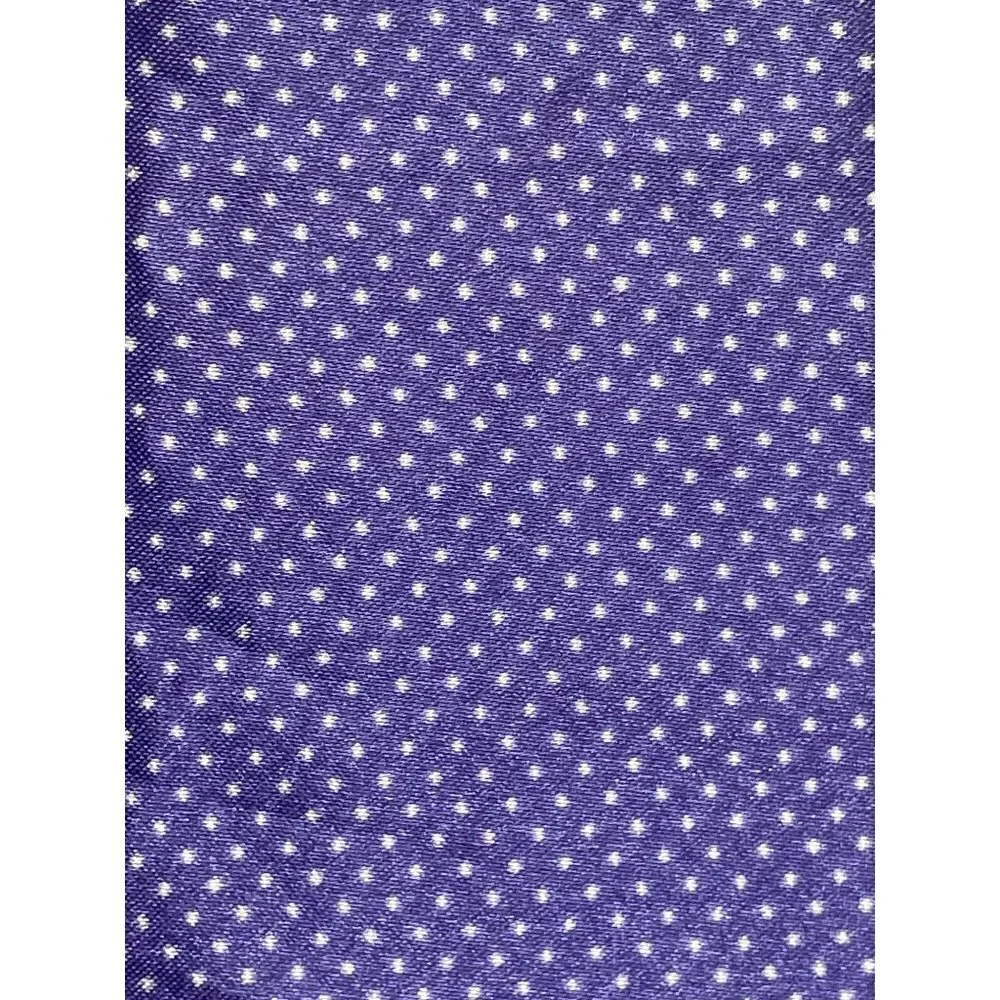 Fabric Purple White Dot Silky 40